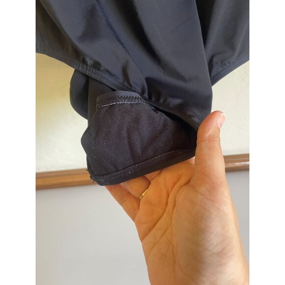 New! Swimsuits for All Black One Piece Swimsuit Size 10 Green White Blue Abstrac - Picture 6 of 8